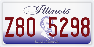IL license plate Z805298