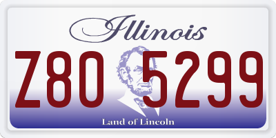 IL license plate Z805299