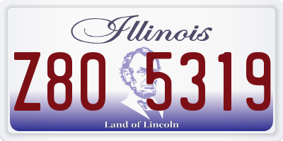 IL license plate Z805319