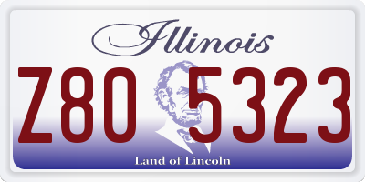 IL license plate Z805323