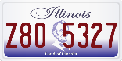 IL license plate Z805327
