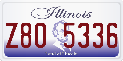 IL license plate Z805336