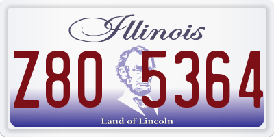 IL license plate Z805364