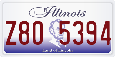 IL license plate Z805394