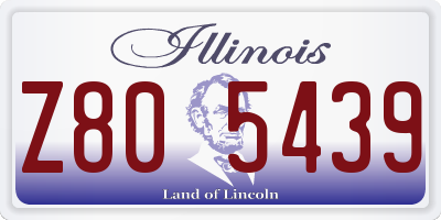 IL license plate Z805439