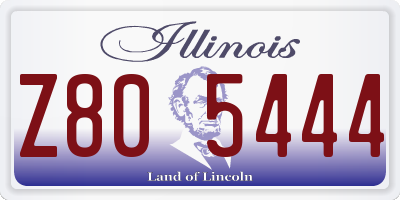 IL license plate Z805444