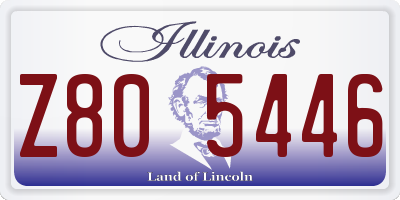 IL license plate Z805446
