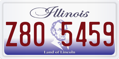 IL license plate Z805459