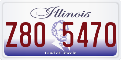 IL license plate Z805470