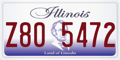 IL license plate Z805472