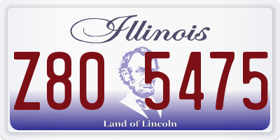 IL license plate Z805475