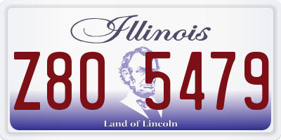 IL license plate Z805479