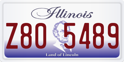 IL license plate Z805489
