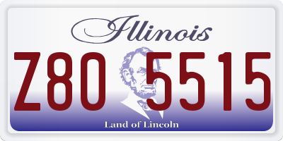 IL license plate Z805515