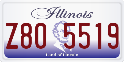 IL license plate Z805519
