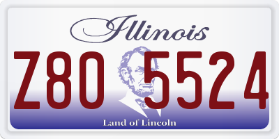 IL license plate Z805524