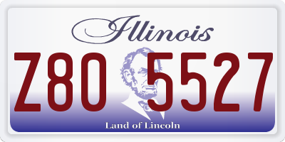 IL license plate Z805527