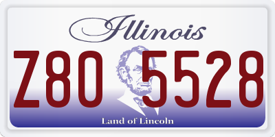 IL license plate Z805528