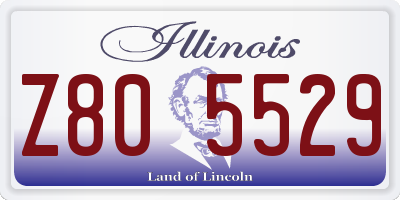 IL license plate Z805529