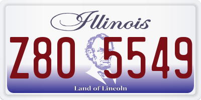 IL license plate Z805549