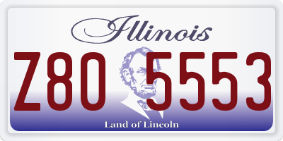 IL license plate Z805553