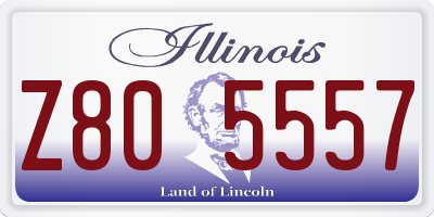 IL license plate Z805557