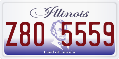 IL license plate Z805559
