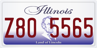 IL license plate Z805565