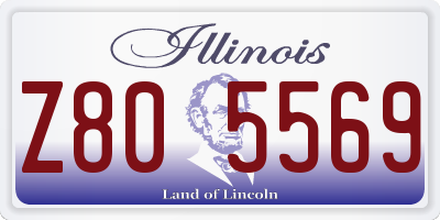 IL license plate Z805569