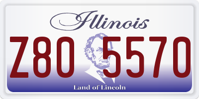 IL license plate Z805570