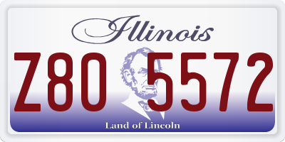 IL license plate Z805572