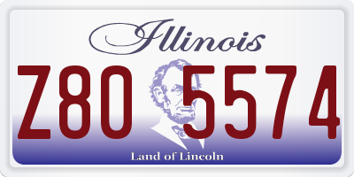 IL license plate Z805574
