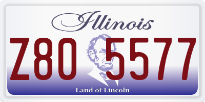 IL license plate Z805577