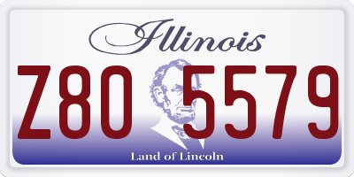 IL license plate Z805579