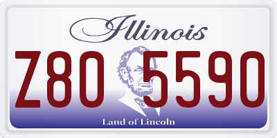IL license plate Z805590