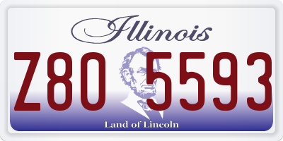 IL license plate Z805593