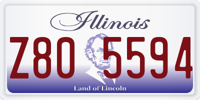IL license plate Z805594
