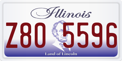 IL license plate Z805596