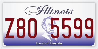 IL license plate Z805599