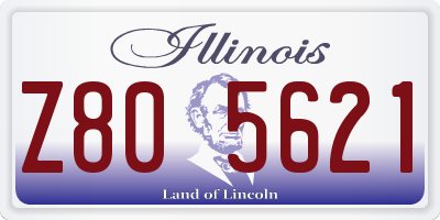 IL license plate Z805621