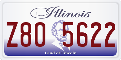 IL license plate Z805622