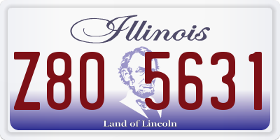 IL license plate Z805631