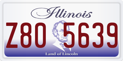 IL license plate Z805639