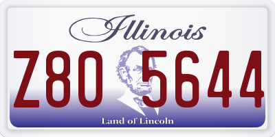 IL license plate Z805644