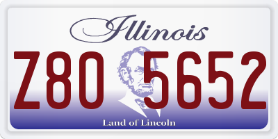 IL license plate Z805652