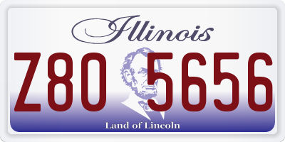 IL license plate Z805656
