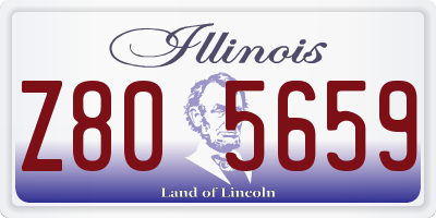 IL license plate Z805659