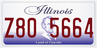 IL license plate Z805664
