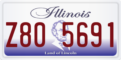 IL license plate Z805691