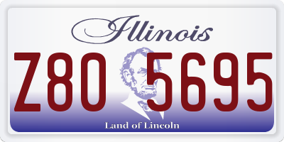 IL license plate Z805695